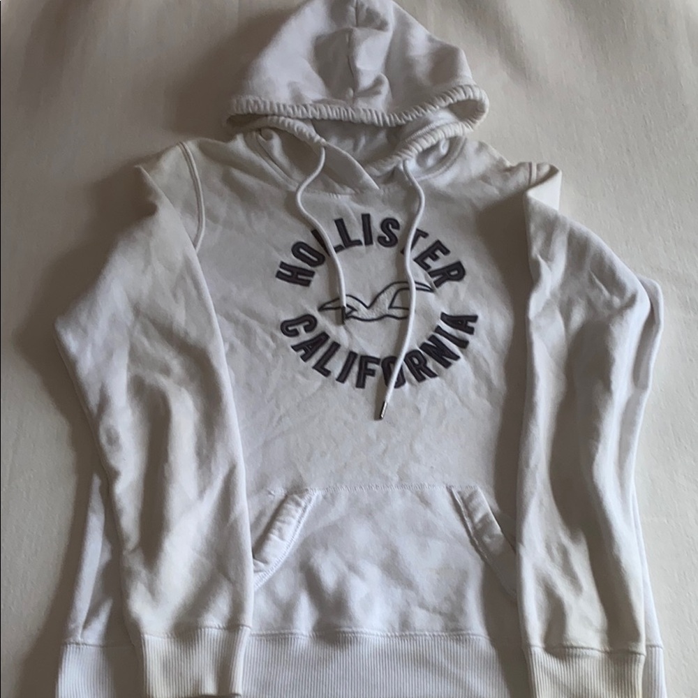 Hollister White Hoodie